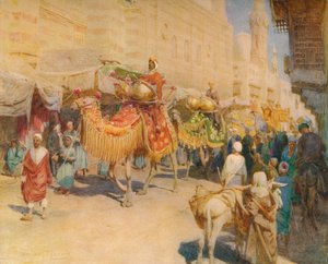 Een Arabische Huwelijksstoet, ca. 1905, 1912 door Walter Frederick Roofe Tyndale