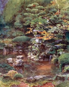 Tuin in Ashinoyu door Walter Frederick Roofe Tyndale