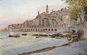 Mentone, vanaf Garavan door Walter Frederick Roofe Tyndale