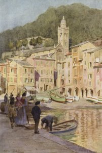 Portofino, Italië door Walter Frederick Roofe Tyndale