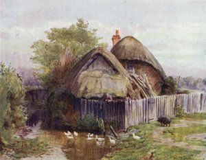 Het New Forest: Een huisje in Bartley door Walter Frederick Roofe Tyndale