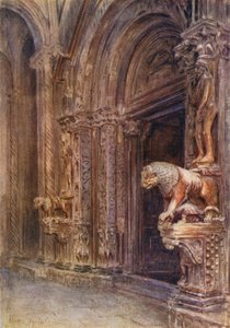 De veranda van de Duomo van Trau door Walter Frederick Roofe Tyndale