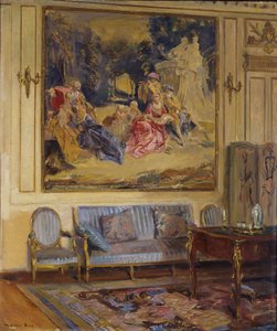 Boudoir, Chateau de Chaalis, 1914