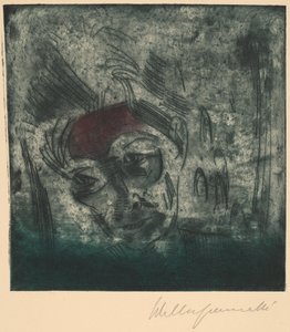 Buste van een Vermoeide Man (Zelfportret), 1922 door Walter Gramatte