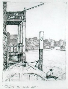 Chelsea, de Adam en Eva door Walter Greaves