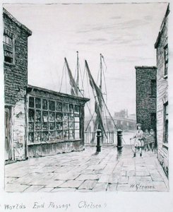 Worlds End Passage, Chelsea door Walter Greaves