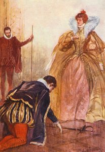 Illustratie voor Kenilworth door Sir Walter Scott door Walter Grieve