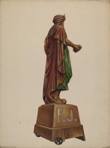 Sigarenwinkel figuur, ca. 1937 door Walter Hochstrasser
