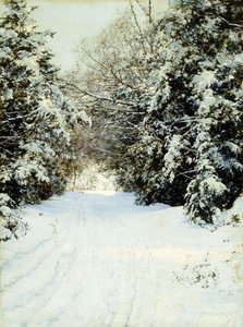 Met Sneeuw Beladen Bomen door Walter Launt Palmer