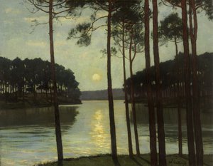 Avondsfeer bij Schlachtensee