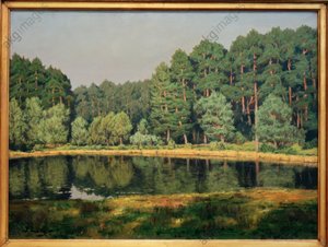 Boslandschap met een Märkisch meer