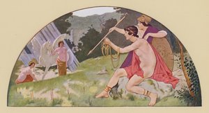 Bellerophon ontvangt van Minerva het gevleugelde paard Pegasus