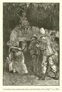 Illustratie voor King Solomons Mines door H. Rider Haggard