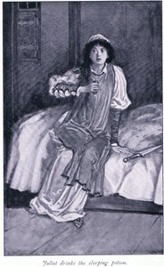 Juliet drinkt het slaapmiddel