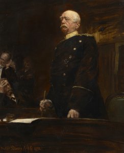 Portret van Prins Bismarck in de Rijksdag