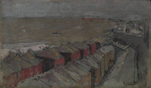Badhuizen, Dieppe, c.1890 door Walter Richard Sickert