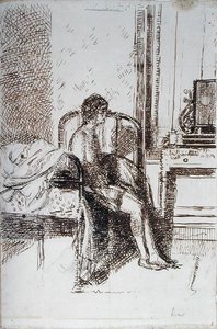Dame van het koor door Walter Richard Sickert