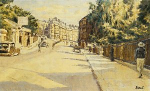 London Street, Bath, kijkend naar Walcot door Walter Richard Sickert