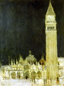 De Campanile, Venetië, ca. 1896-97 door Walter Richard Sickert