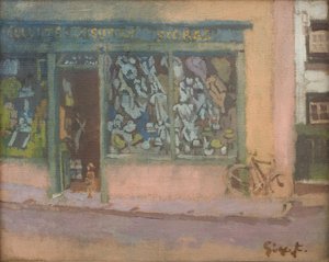 De winkel, Chagford door Walter Richard Sickert
