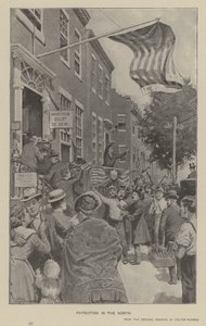 Patriottisme in het noorden (litho)