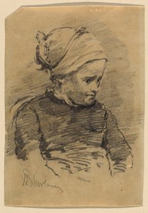 Portret van een boerenmeisje
