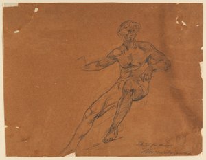 Schets voor Ontwerp door Walter Shirlaw