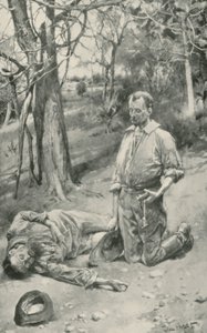 Koning kijkt naar de laatste momenten van Burke door Walter Stanley Paget