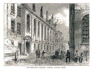 De Merchant Taylors School, Suffolk Lane, 1878 door Walter Thornbury