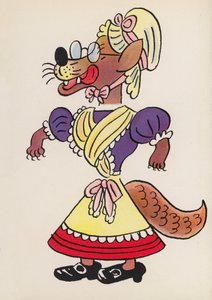 Figuren uit kinderboeken: Grote Boze Wolf door Walter Trier