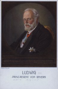 Ludwig III, laatste koning van Beieren, als prins-regent door Walther Firle