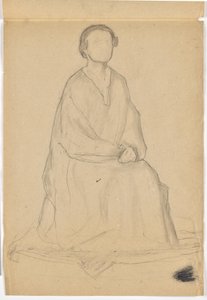 Twee studies voor portret ten voeten uit