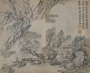 Blad uit de Mosterdzaadtuin Handleiding voor Schilderen Jieziyuan huazhuan door Wang Gai