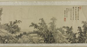 De Bamboehelling door Wang Hui