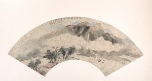 Landschap, 19e eeuw door Wang Tingru