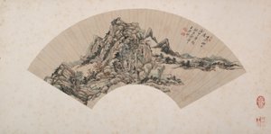 Landschap in de stijl van Huang Gongwang