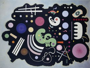 Zwart Lappendeken door Wassily Kandinsky