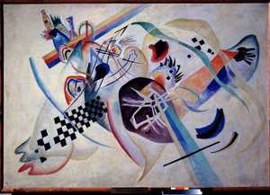 Compositie nr. 224. Op het wit door Wassily Kandinsky