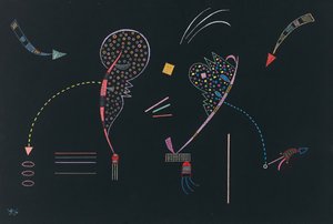 Deux Côtes door Wassily Kandinsky
