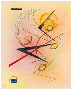 Kleines Warm, 1928 door Wassily Kandinsky