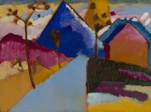 Kochel – Rechte Straat door Wassily Kandinsky