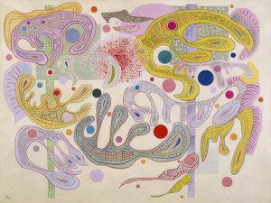 Grillige Vormen (Formes capricieuses). 1937 door Wassily Kandinsky