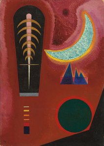 Losjes in Rood door Wassily Kandinsky