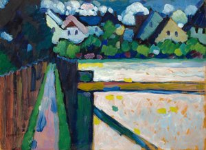 Murnau – Voetpad en huizen