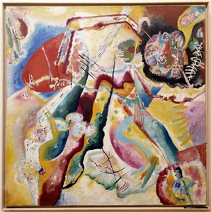 Schilderij met rode vlek, 1914