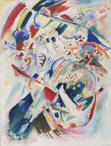 Paneel voor Edwin R Campbell N 4, schilderij van Vassily Kandinsky (of Wassily Kandinski of Kandinskij)