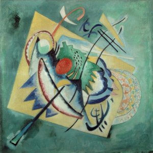 Rood Ovaal door Wassily Kandinsky