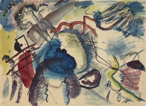 Schets voor schilderij met witte rand, 1913