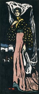 De Nacht - Grote Versie door Wassily Kandinsky