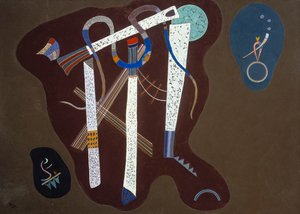 Drie zuilen door Wassily Kandinsky